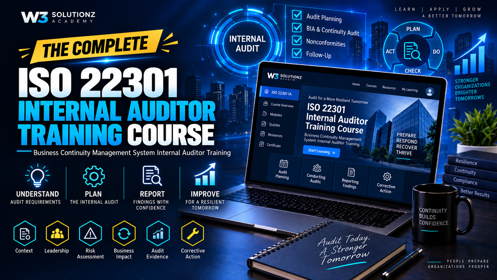 ISO 22301:2019 Business Continuity Management Systems Internal Auditor